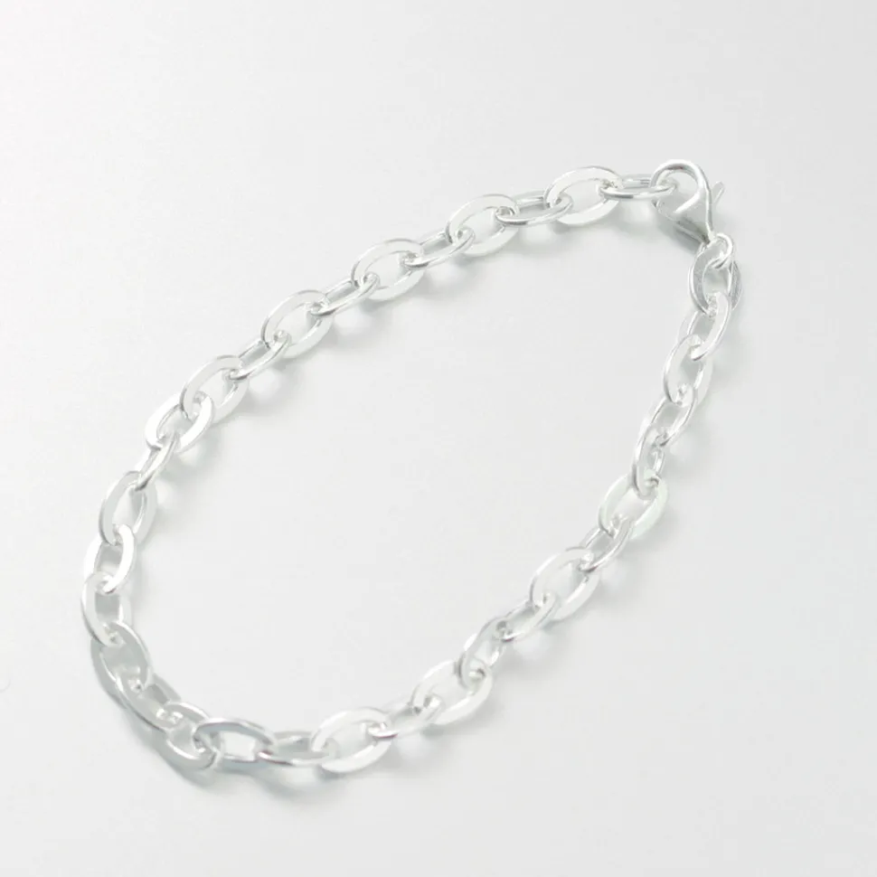 PHADUA / Flat cable chain bracelet silver 925