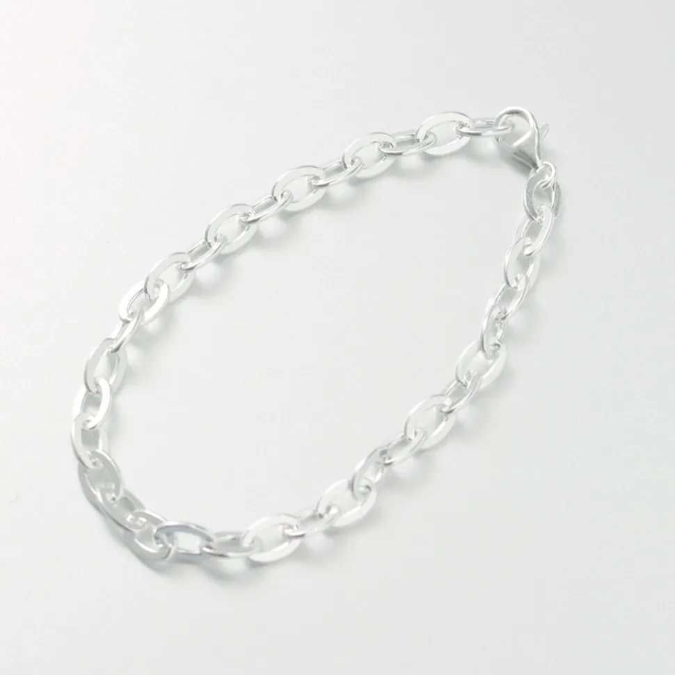 PHADUA / Flat cable chain bracelet silver 925