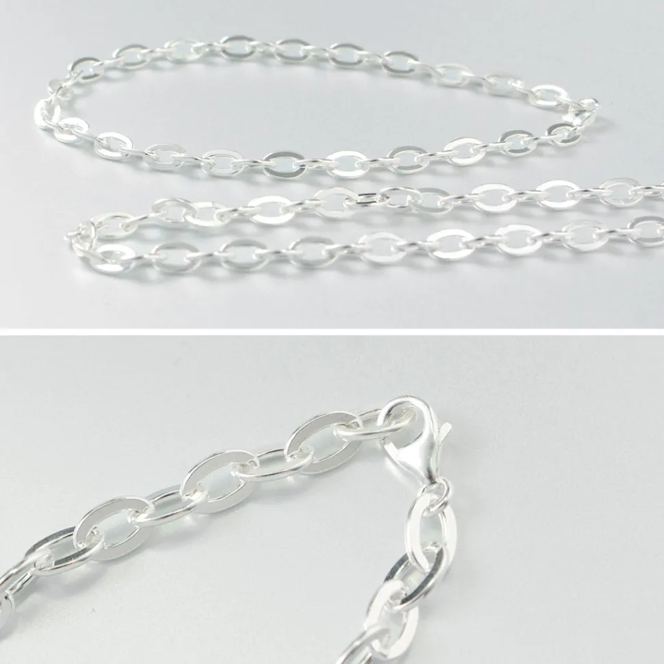 PHADUA / Flat cable chain bracelet silver 925