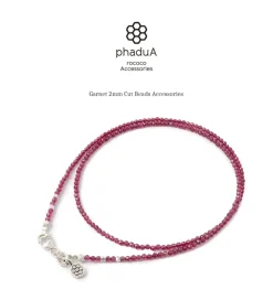 PHADUA / Garnet Cut Beads 2way Accessories