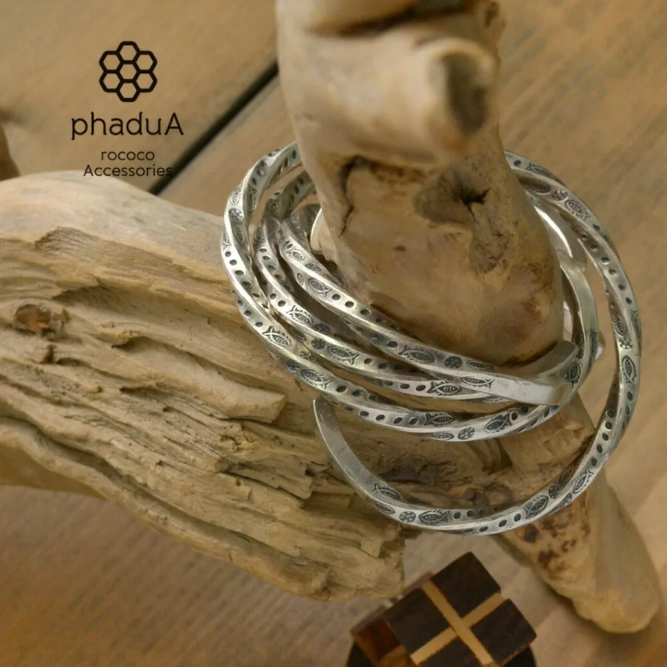 PHADUA / Karen silver bangle/7921