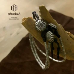 PHADUA / Karen Silver Beaded Concho Anklet