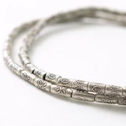 PHADUA / Karen Silver Beaded Concho Anklet