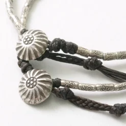 PHADUA / Karen Silver Beaded Concho Anklet