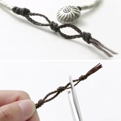 PHADUA / Karen Silver Beaded Concho Anklet