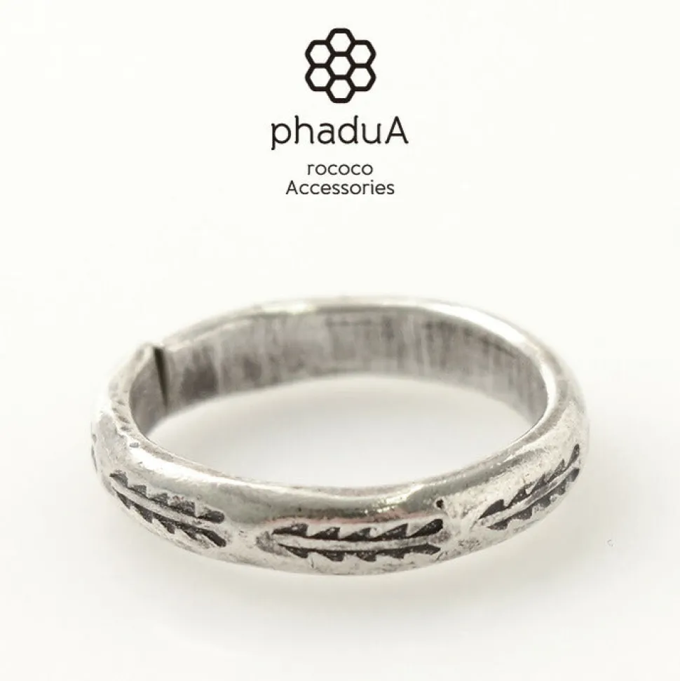 PHADUA / Karen Silver Ring / Long Leaf