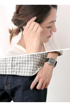 PHADUA / Karen Silver Ring / Long Leaf