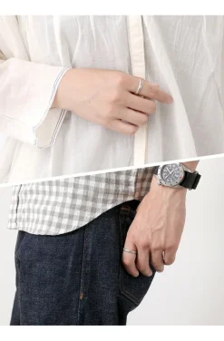 PHADUA / Karen Silver Ring / Long Leaf