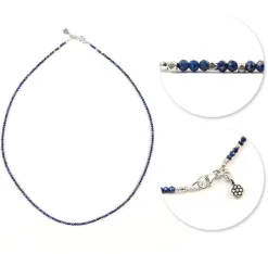 PHADUA / Lapis lazuli (2mm) cut bead necklace/anklet