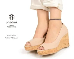 PHADUA / Lapis Lazuli W Wrap Anklet