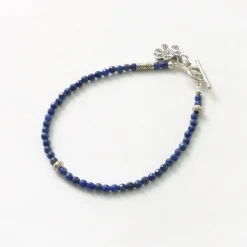 PHADUA / Lapis (3mm) Cut Bead Bracelet