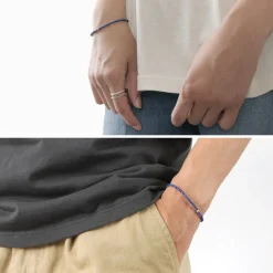 PHADUA / Lapis (3mm) Cut Bead Bracelet