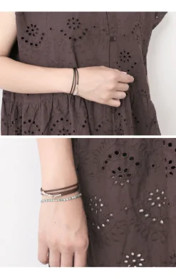 PHADUA / Leather choker (2.5mm) necklace