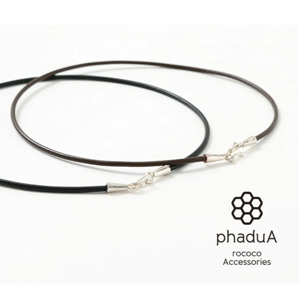 PHADUA / Leather choker (2.5mm) necklace
