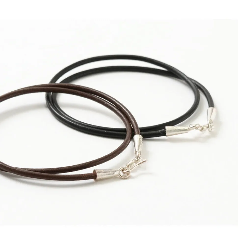PHADUA / Leather choker (2.5mm) necklace