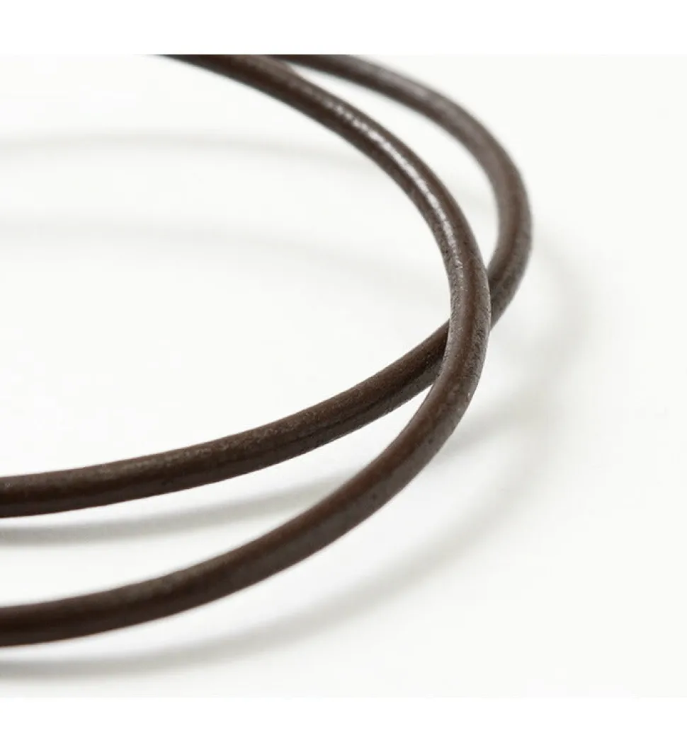 PHADUA / Leather choker (2.5mm) necklace