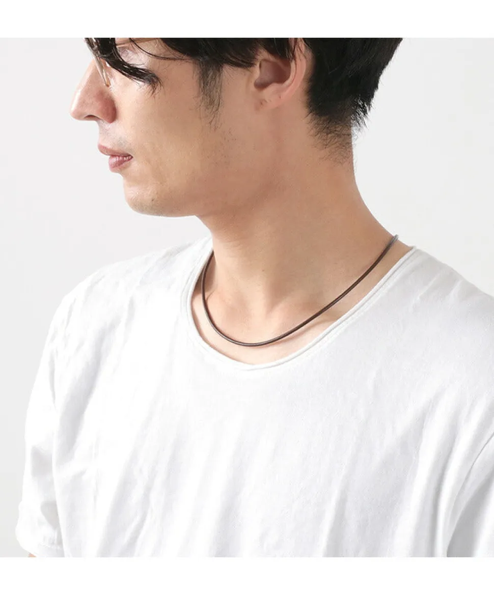 PHADUA / Leather choker (2.5mm) necklace