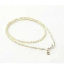 PHADUA / Mother of Shell 2mm Cut Beads Necklace/Anklet