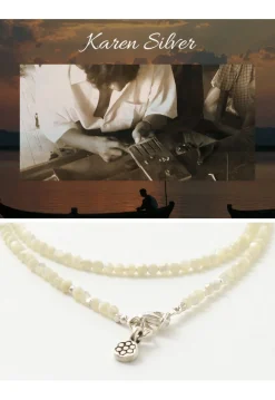 PHADUA / Mother of Shell 2mm Cut Beads Necklace/Anklet