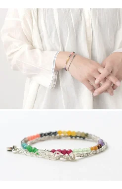 PHADUA / Multi Stone Wrap Bracelet