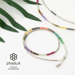 PHADUA / Multi Stone Wrap Anklet