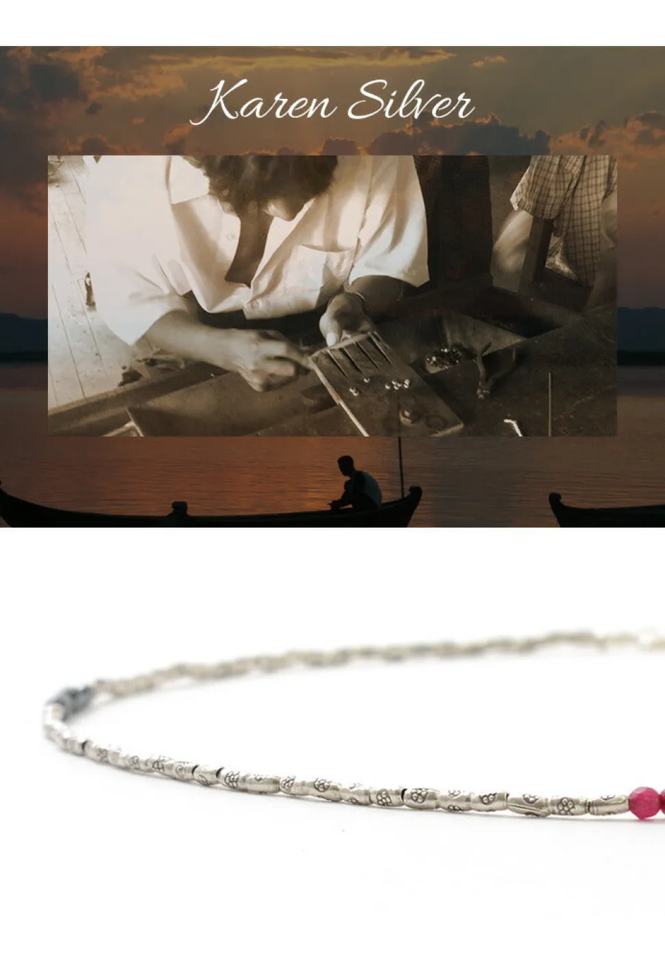 PHADUA / Multi Stone Wrap Anklet