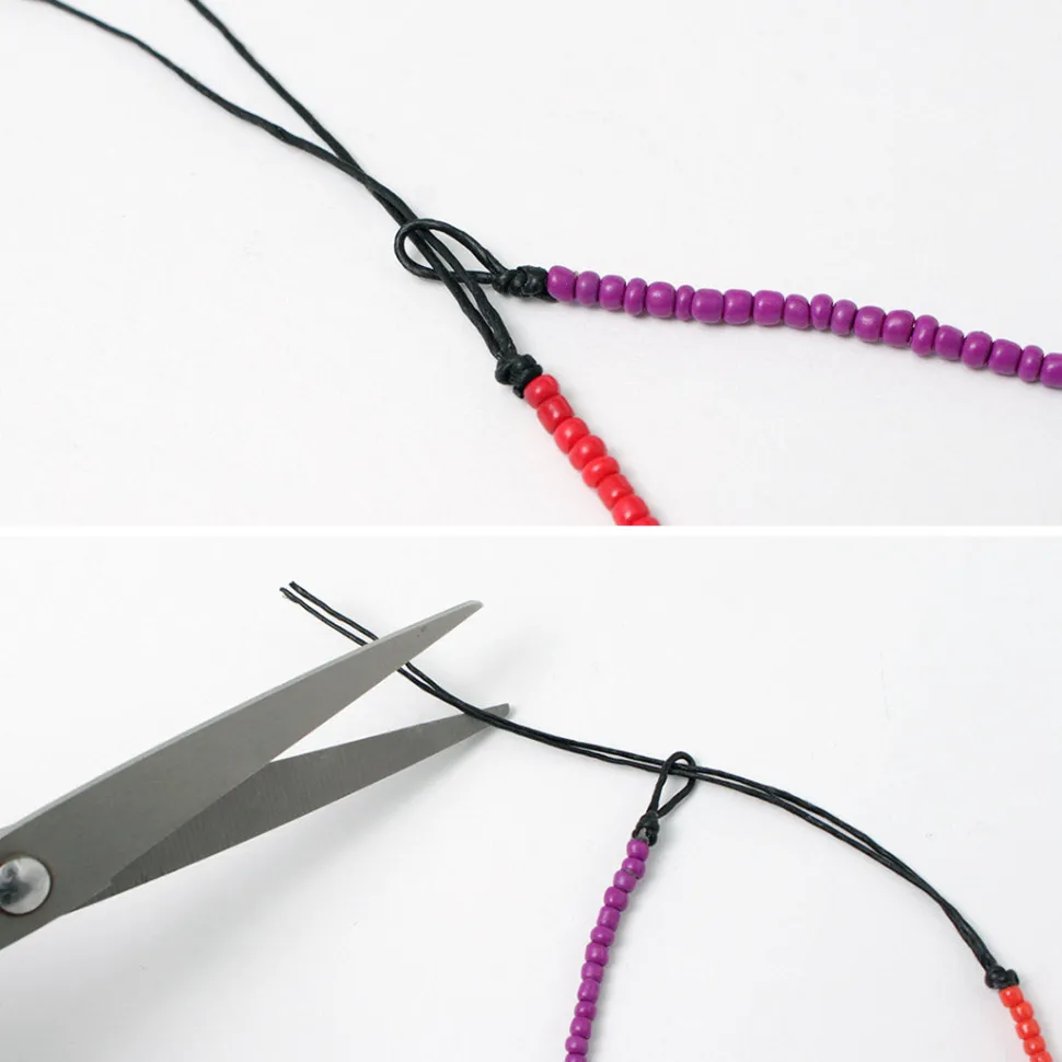 PHADUA / Multicolor glass bead anklet