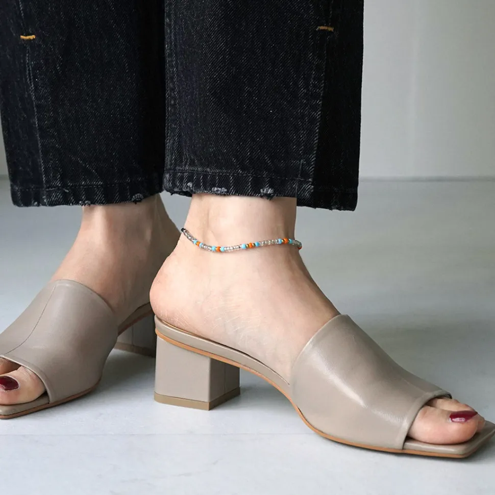 PHADUA / Multicolor glass bead anklet