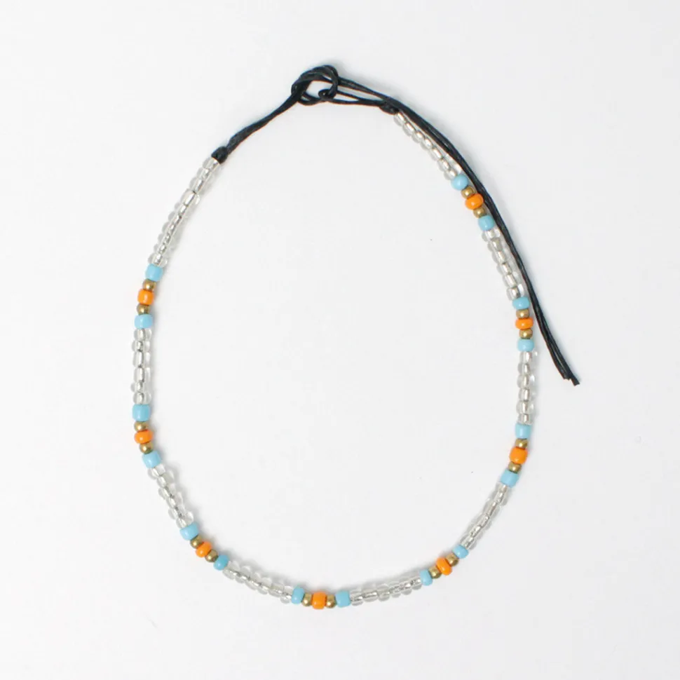PHADUA / Multicolor glass bead anklet
