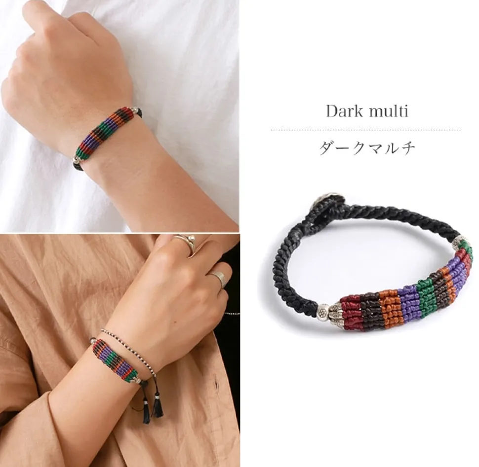 PHADUA / Multi-stripe Braid Wax Cord