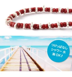 PHADUA / Pure drop silver waxed cord bracelet