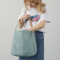 PHADUA / Ripstop Nylon Leather Sack/Shoulder Bag