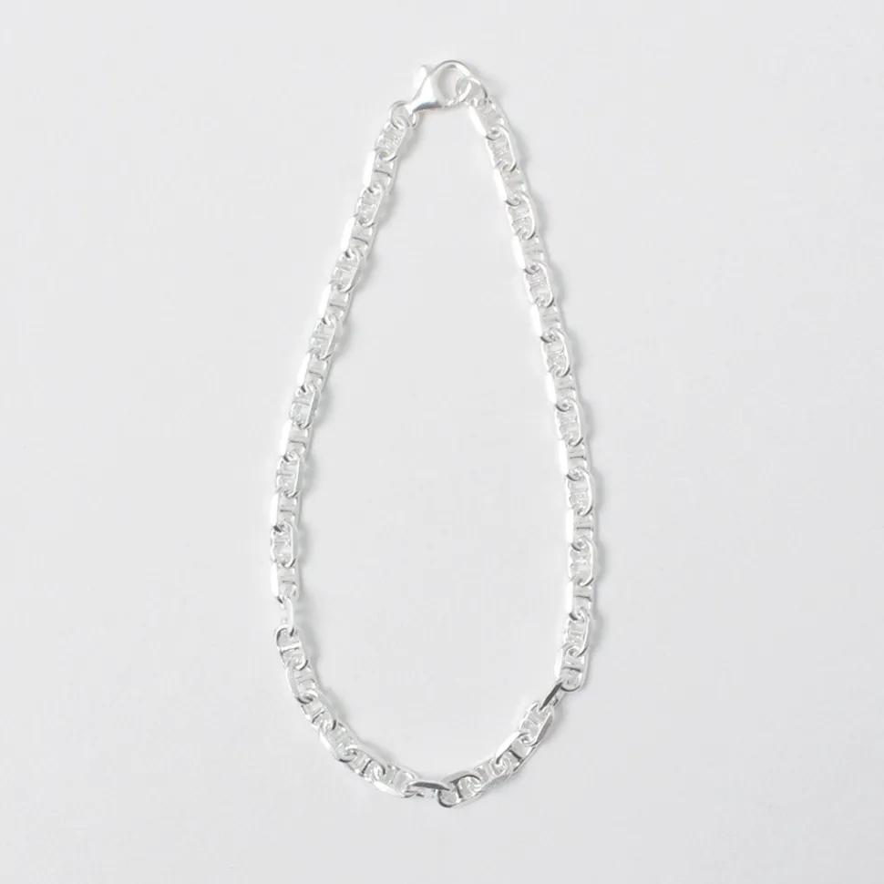 PHADUA / Semi solid anchor chain bracelet 925 silver
