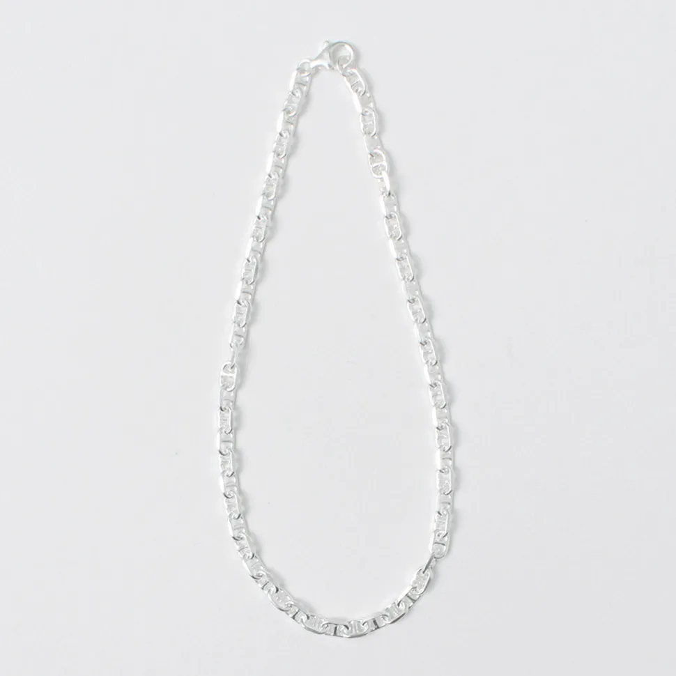 PHADUA / Semi solid anchor chain anklet 925 silver