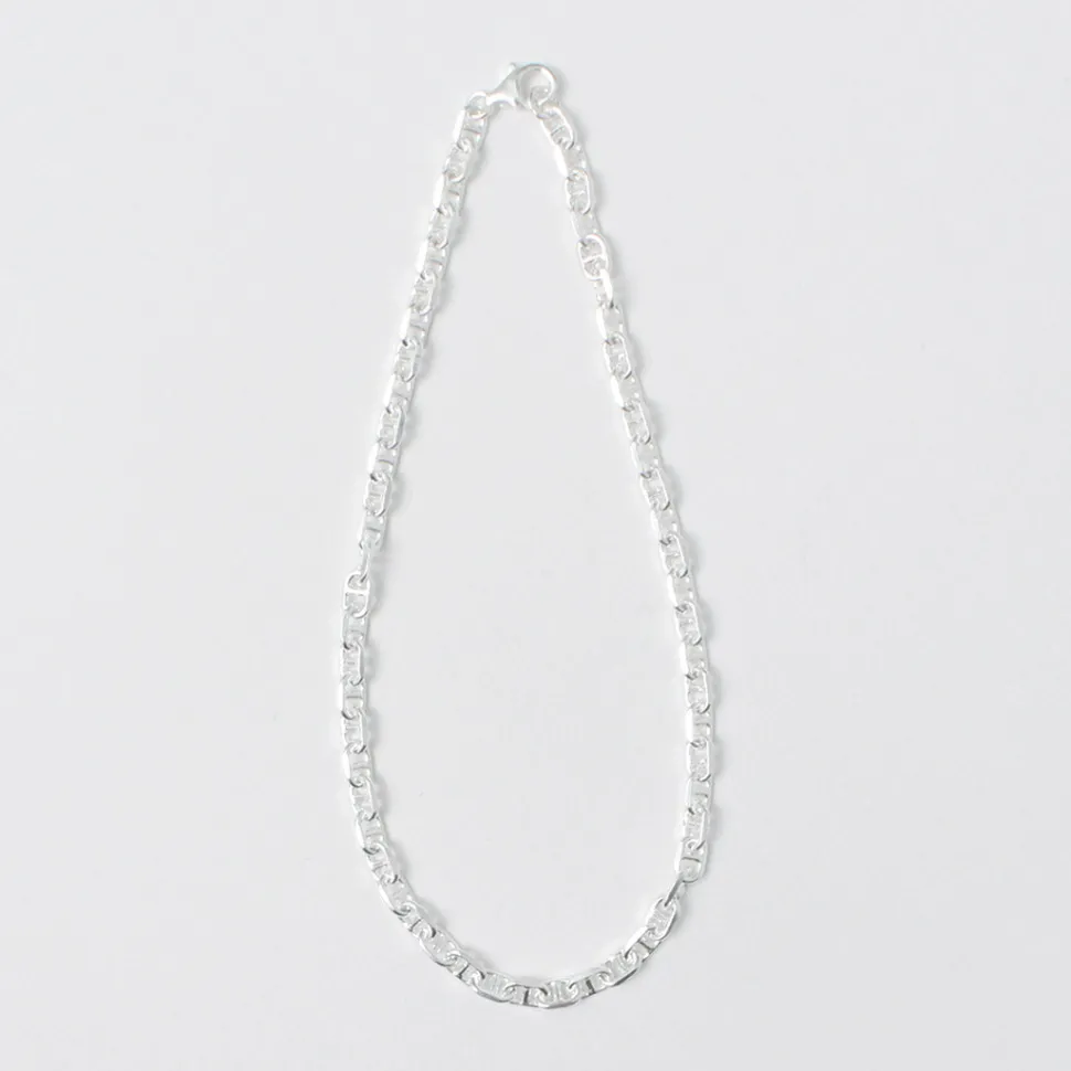 PHADUA / Semi solid anchor chain anklet 925 silver