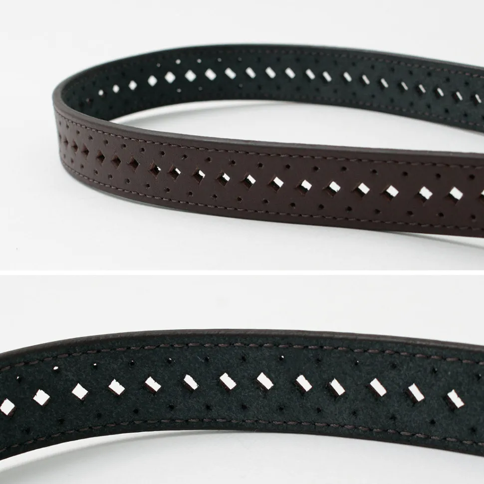 PHADUA / Sizeless Perforated Leather Belt