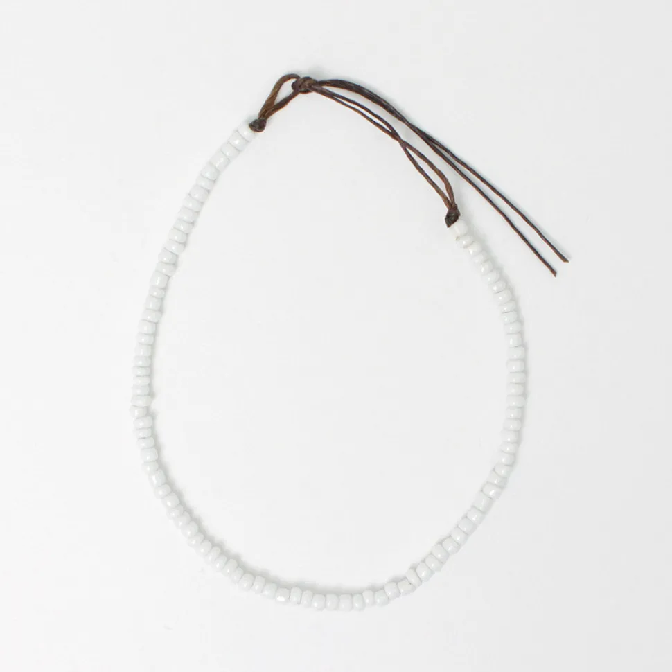 PHADUA / Solid glass bead anklet