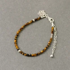 PHADUA / Tiger Eye Beaded Anklet