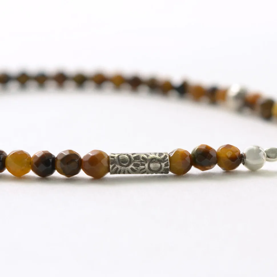 PHADUA / Tiger Eye Beaded Anklet