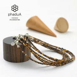 PHADUA / Tiger Eye (2mm) Cut Beads Necklace/Anklet