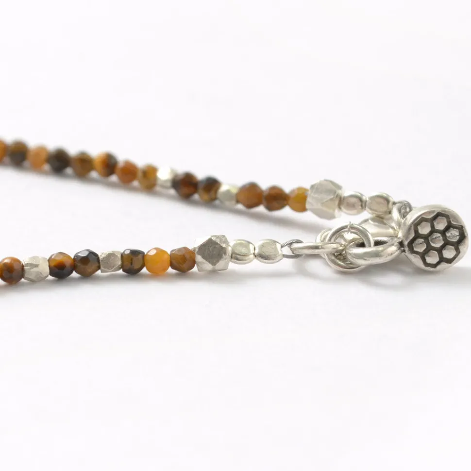 PHADUA / Tiger Eye (2mm) Cut Beads Necklace/Anklet