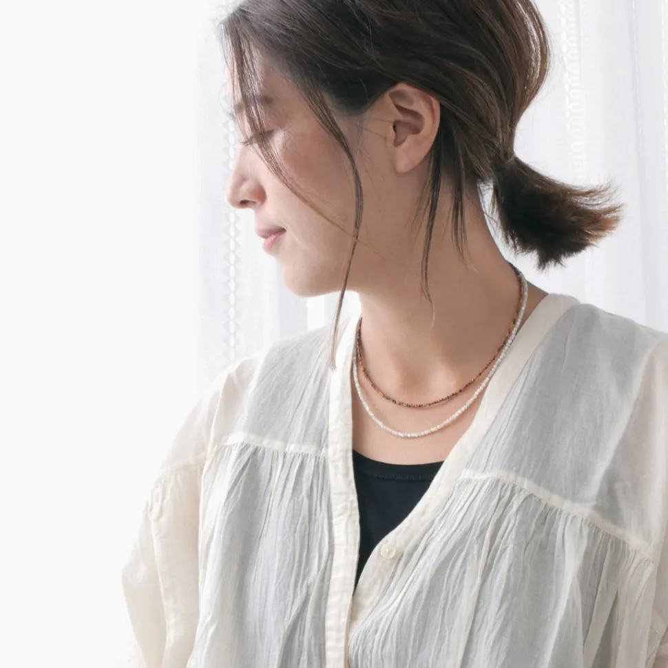 PHADUA / Tiger Eye (2mm) Cut Beads Necklace/Anklet