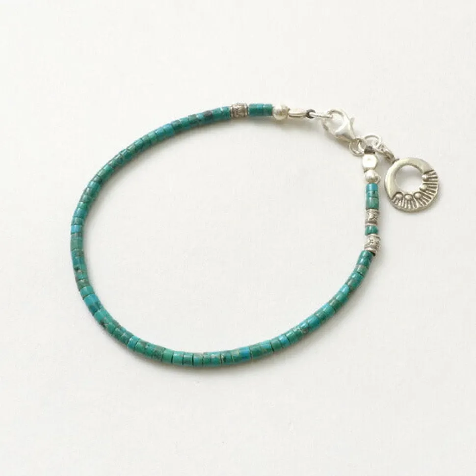 PHADUA / Turquoise Bead Anklet