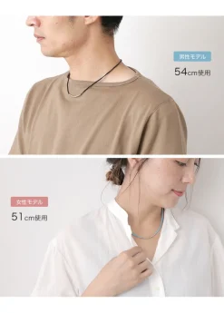 PHADUA / Wax Cord Karen Silver Tube Anklet / Bracelet / Necklace