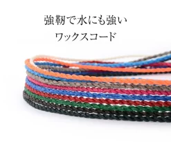 PHADUA / Wax Cord Silver Choker Necklace