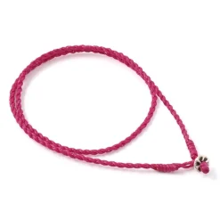 PHADUA / Wax Cord Silver Choker Necklace