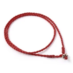 PHADUA / Wax Cord Silver Choker Necklace