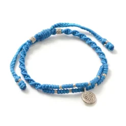 PHADUA / Wax Cord Silver Double-Strand Top Bracelet