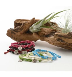 PHADUA / Wax Cord Silver Double-Strand Top Bracelet