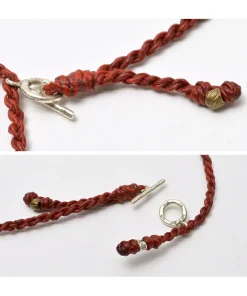 PHADUA / Wax Cord Silver Necklace